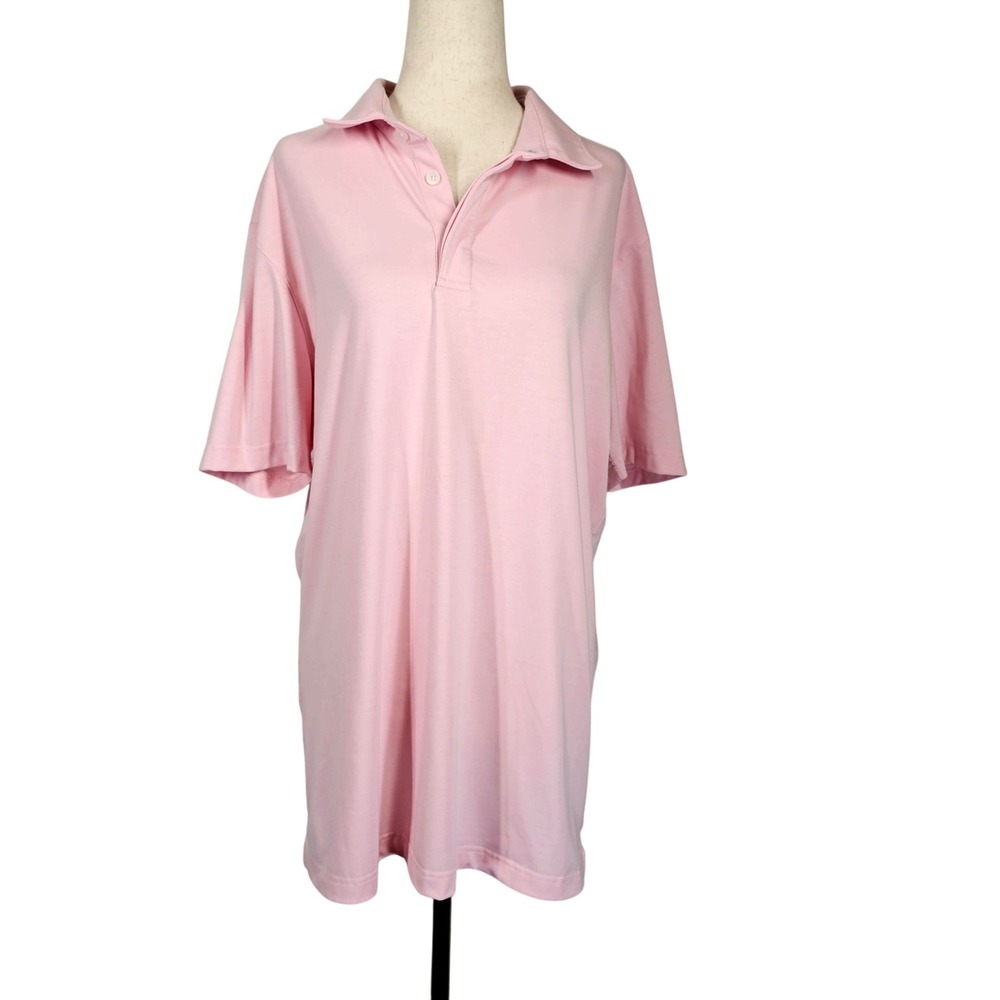 Mizzen Main Polo Shirt Mens Large Trim Performance Golf Short Sleeve Lightweight